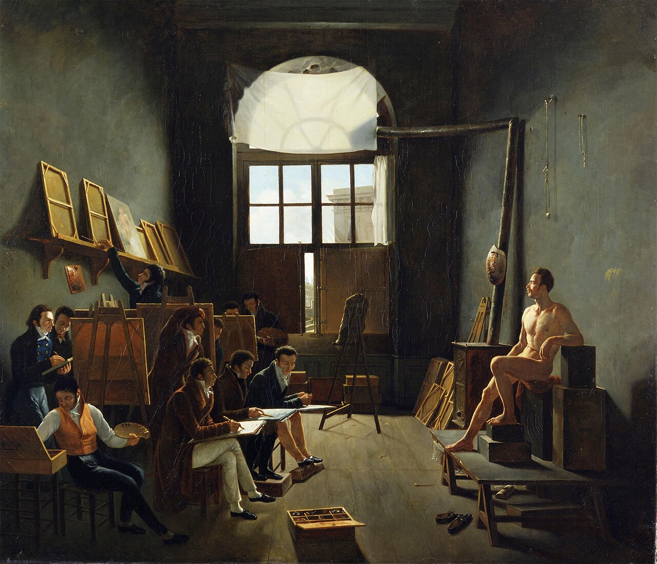 The Interior of David's Studio at the College des Quatre-Nations, Paris.